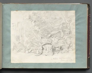 Album with Views of Rome and Surroundings, Landscape Studies, Page 24a: In Villa Walkonsky