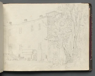 Album with Views of Rome and Surroundings, Landscape Studies, page 31a: Roman Architectural Study