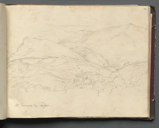 Album with Views of Rome and Surroundings, Landscape Studies, Page 34a: St. Francesco