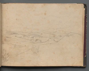Album with Views of Rome and Surroundings, Landscape Studies, page 40a: Roman Landscape