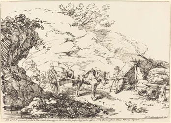 Horse and Cart in Quarry