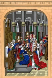 Coronation of Charles V, King of France, 14th century, 1870.