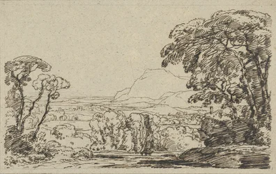 Landscape with Valley in the Mountains