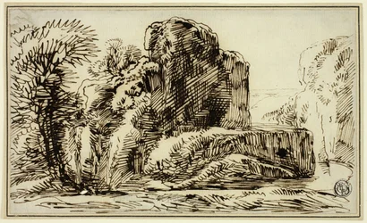 Rocks, Trees, and River
