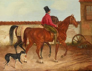 Rider Leading a Horse and Dog (after Franz Krüger)