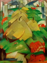 Alpine Scene (Haystacks)