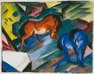 Red and Blue Horse
