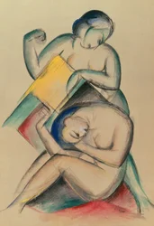 Two Nude women, c.1910-15