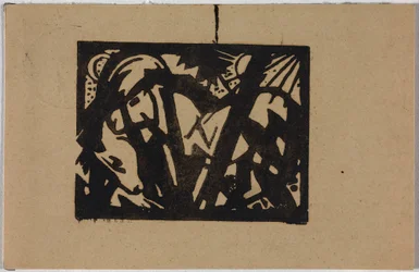 Wild Horses, Postcard from Sindelsdorf to Wassily Kandinsky in Munich