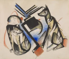 Two Wolves. 1913
