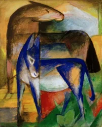 Two Blue Donkeys