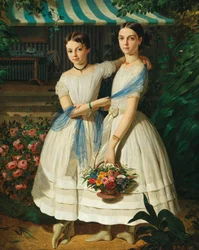 Portrait of Two Sisters in the Garden, 1854