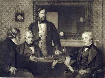 Michael Faraday Declining the Presidency of the Royal Society, After a Painting by Edward A. Armitage
