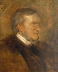 Portrait of Wilhelm Richard Wagner (1813 - 1883), German composer, librettist, conductor and essayist