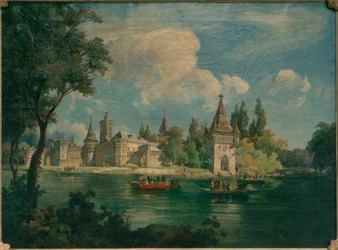 The Imperial Pleasure Palace Laxenburg with the Imperial Boats