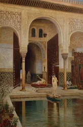 The Alhambra Palace Patio in Grenada