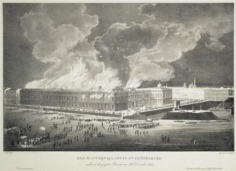 Fire in the Winter Palace on December 29, 1837