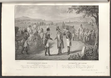 Meeting of Emperor Franz I with Emperor Nikolaus I of Russia