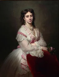 Portrait of Countess Maria Branicka 1843-1918, née Princess Sapieha, 1865