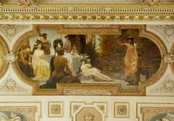 Vienna Burgtheater, Staircase: Antique Improviser