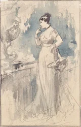 Lady in a Long Dress