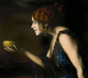 Tilla Durieux as Circe / F. v. Stuck