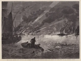 The Naval Battle of Dantzig: The Sinking of a Russian Torpedo Boat and Rescue of the Crew by an English Yacht