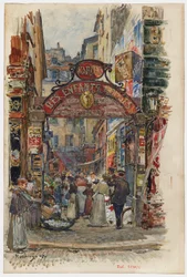 Entrance to the Market of the Red Children, 39, rue de Bretagne