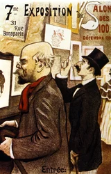 Poster for the 7th Exhibition of the Salon des 100. December 1894. Paul Verlaine