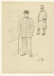 Portrait of Poet Paul Verlaine in London (L