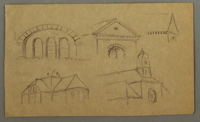 Architectural Studies, Austria (?), 1868