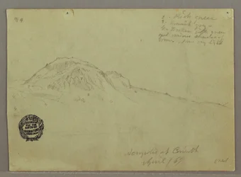 Bare Hill, Acropolis at Corinth, Greece, April 1869