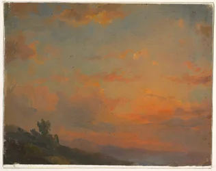 Cloud study, sunset, 1850–60