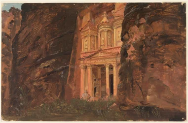 El Khasneh, Petra, late February 1868
