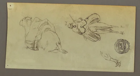 Figure Riding Camel, Sitting Camel, possibly 1868