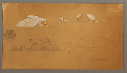 Floating Icebergs, July 5, 1859