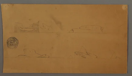 Floating Icebergs, possibly 1859