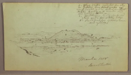 Hills, River, March 1858