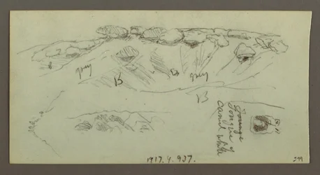 Hilltops with Boulders, possibly 1868