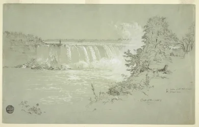 Horseshoe Falls and Goat Island from the Canadian Bank, October 6, 1856
