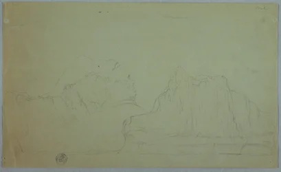 Iceberg with Two Peaks, June or July 1859