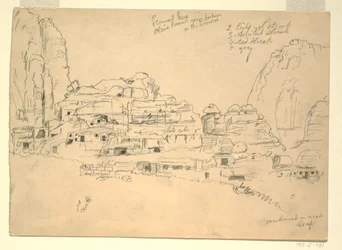 Khirbet-en-Nasara, Petra, Jordan, February 26, 1868
