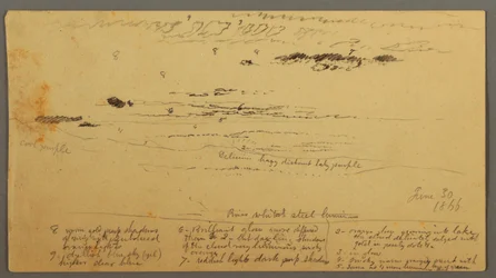 Landscape Sketch, Hudson Valley, New York, June 30, 1866