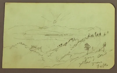 Landscape; Verso: Figure, Landscape, 1883