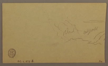 Landscape; Verso: Sky, August 1865