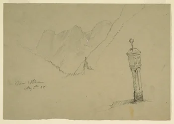 Landscapes between Golling and Abtenau, August 5, 1868