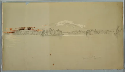 Millinocket Lake, View of Mt. Katahdin, September 1878