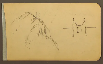Mountain Side, turret; Verso: Mountain Side, 1889