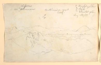 Mountain landscape, Colombia, August 14, 1853