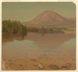 Mt. Katahdin from Lake Katahdin, possibly 1870